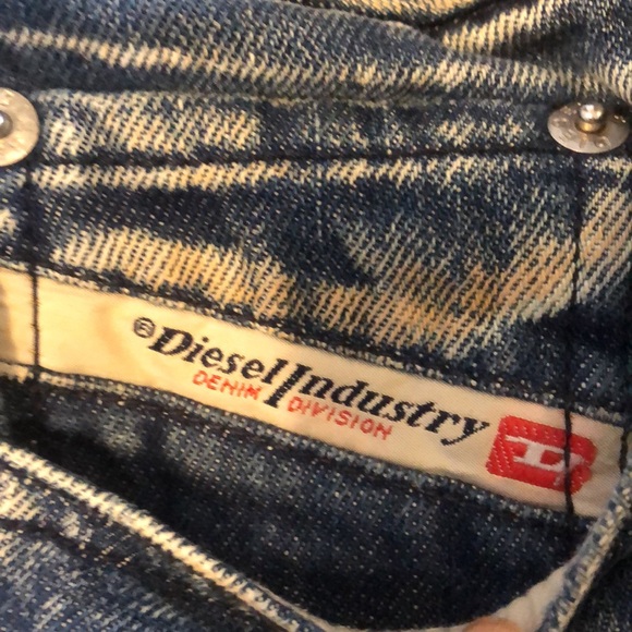 DIESEL Industry boot cut distressed Jeans button fly sz 26 - Picture 4 of 16